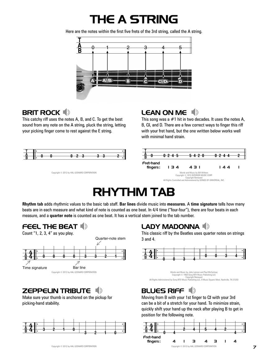 Hal Leonard Bass Tab Method - Book 1 & 2 Combo Edition (Books/Ola)