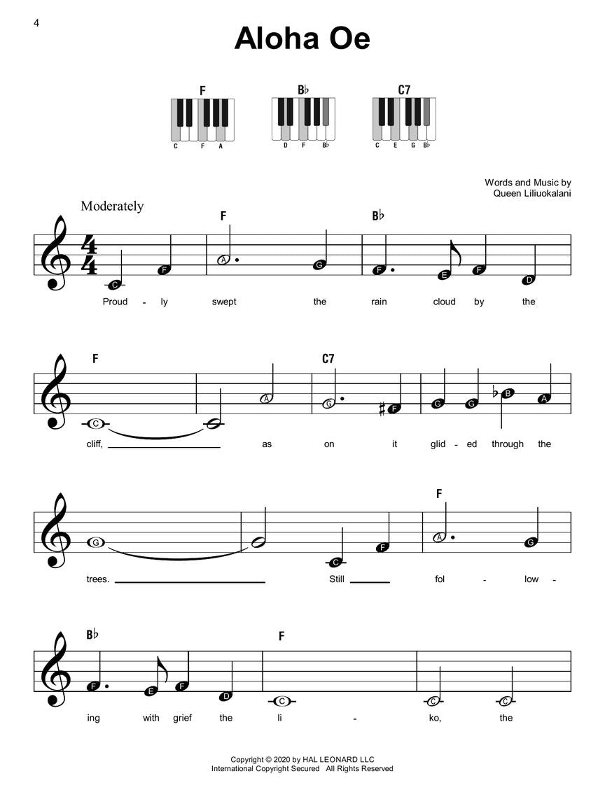 Folk Songs - Super Easy Piano Songbook