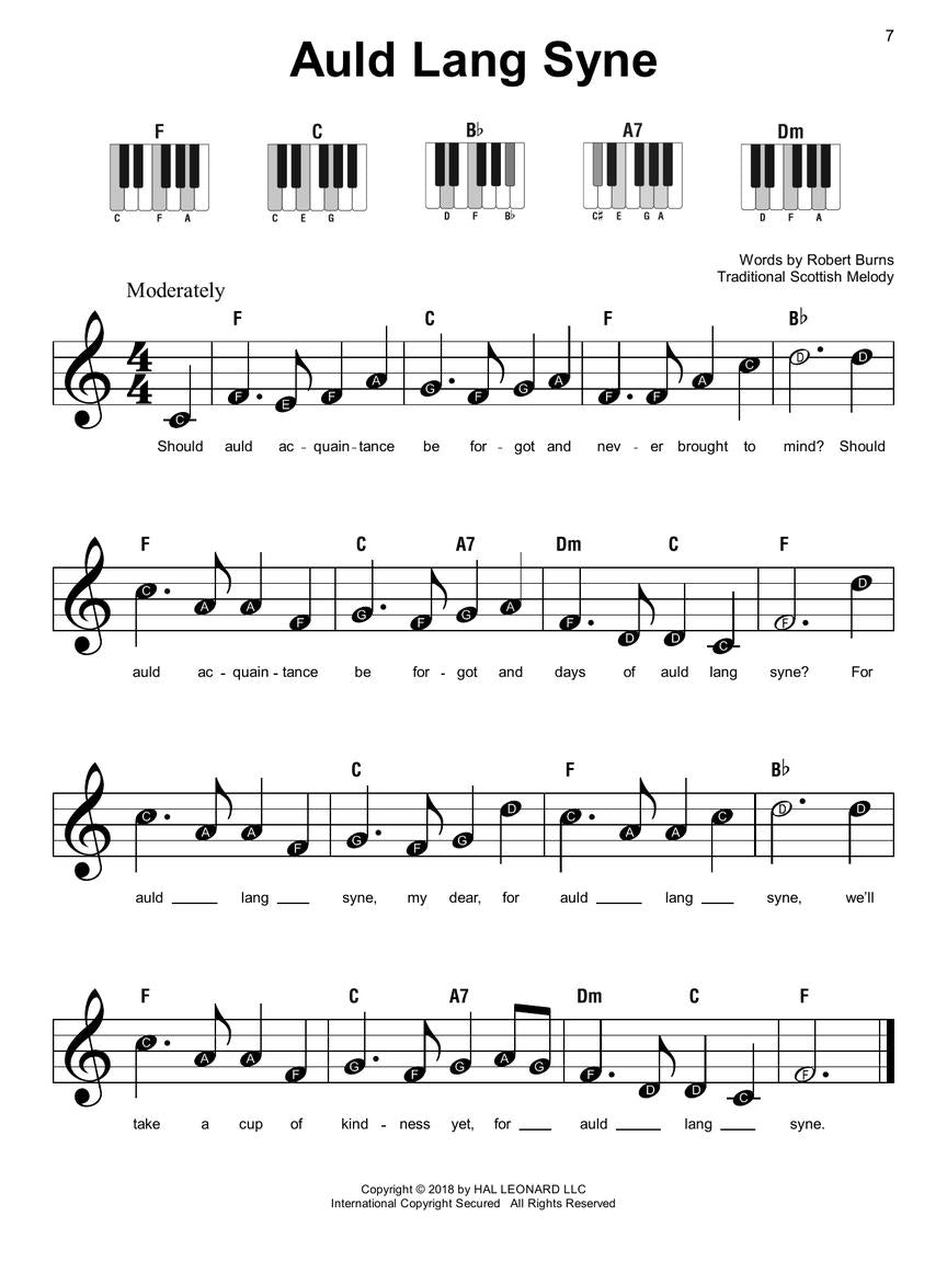 Folk Songs - Super Easy Piano Songbook