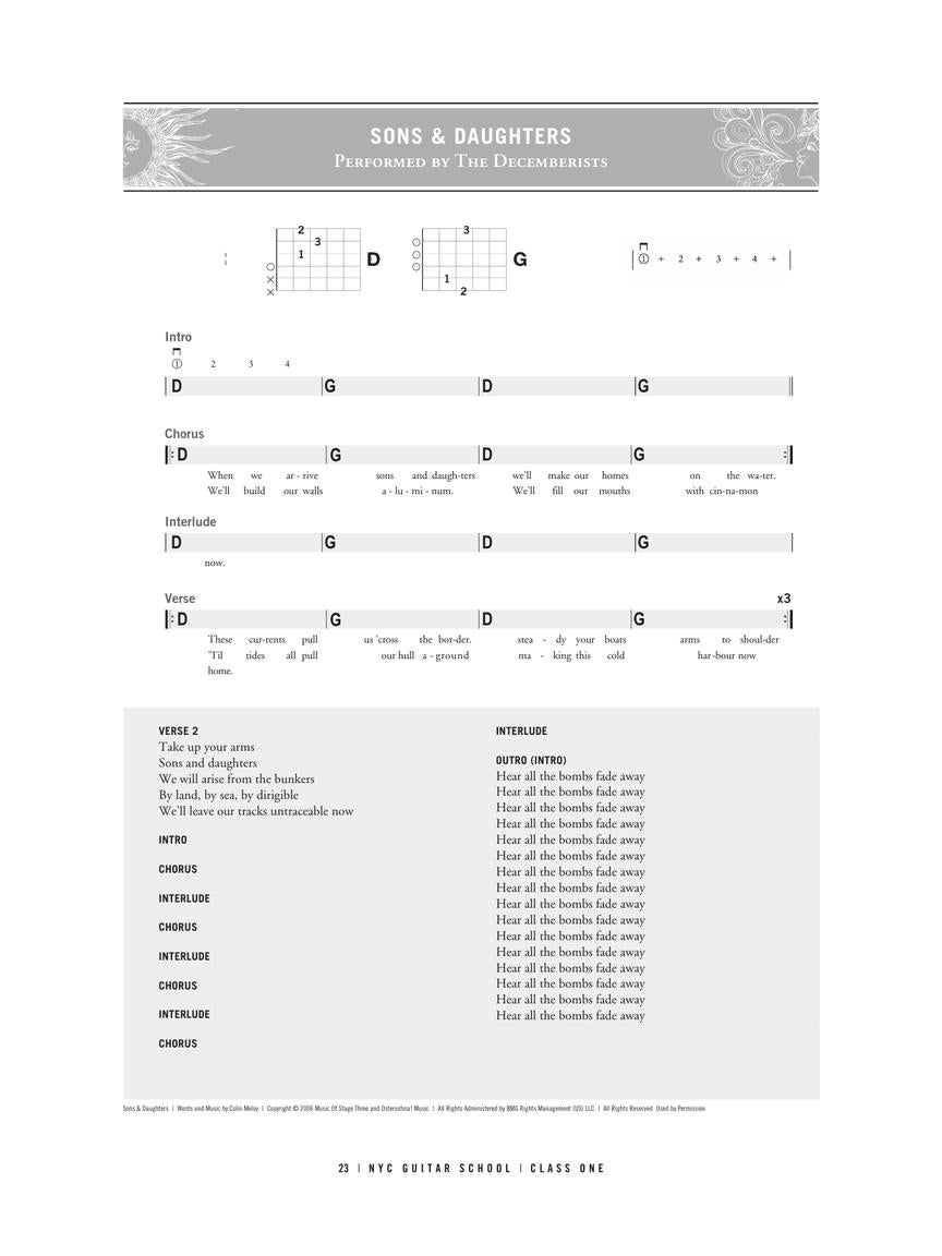 NYC Guitar School - Book 1