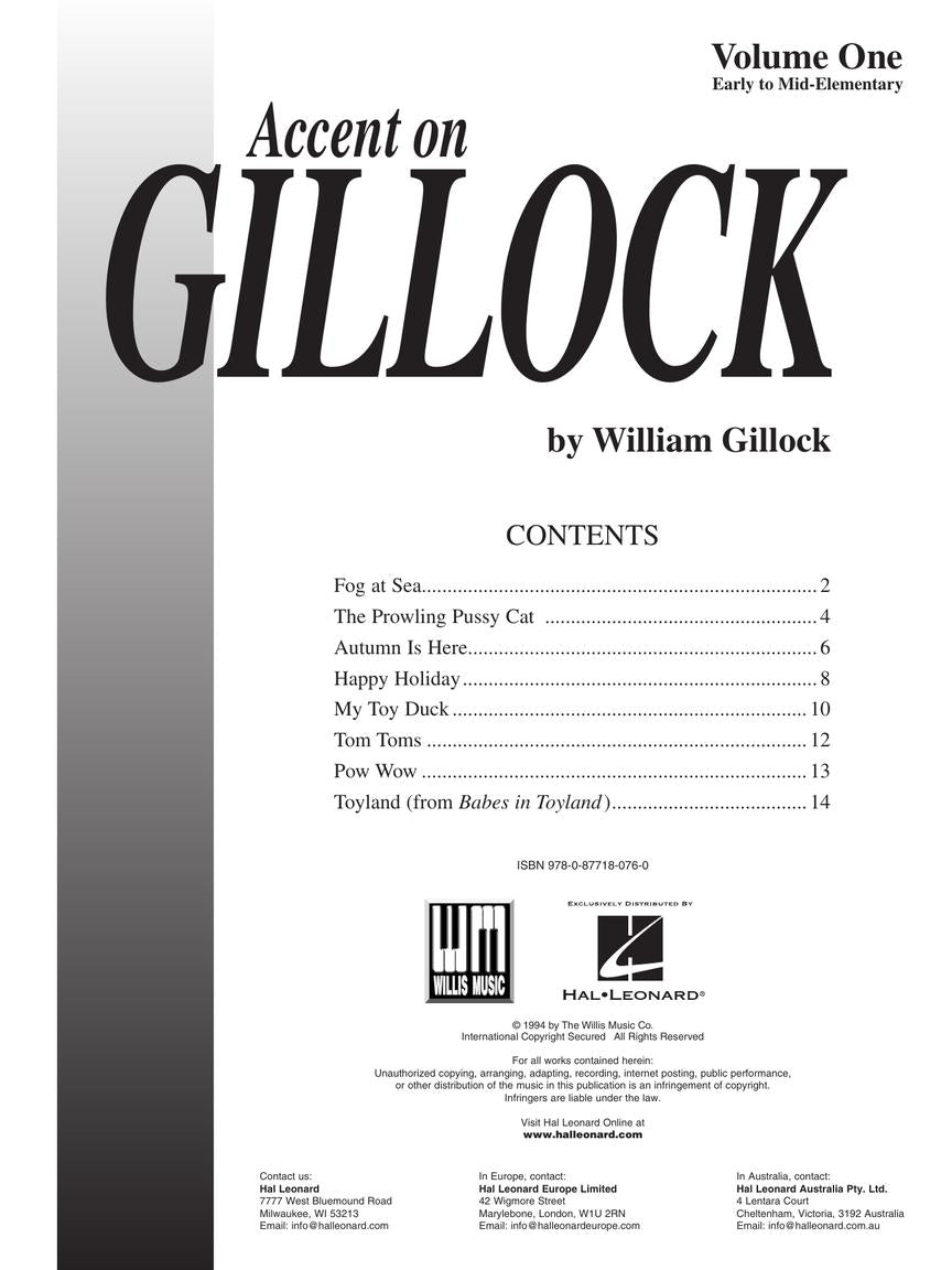 Accent on Gillock - Piano Volume 1 Book