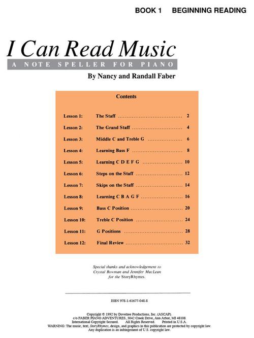 Faber Piano Adventures: I Can Read Music Note Speller Book 1 & Keyboard