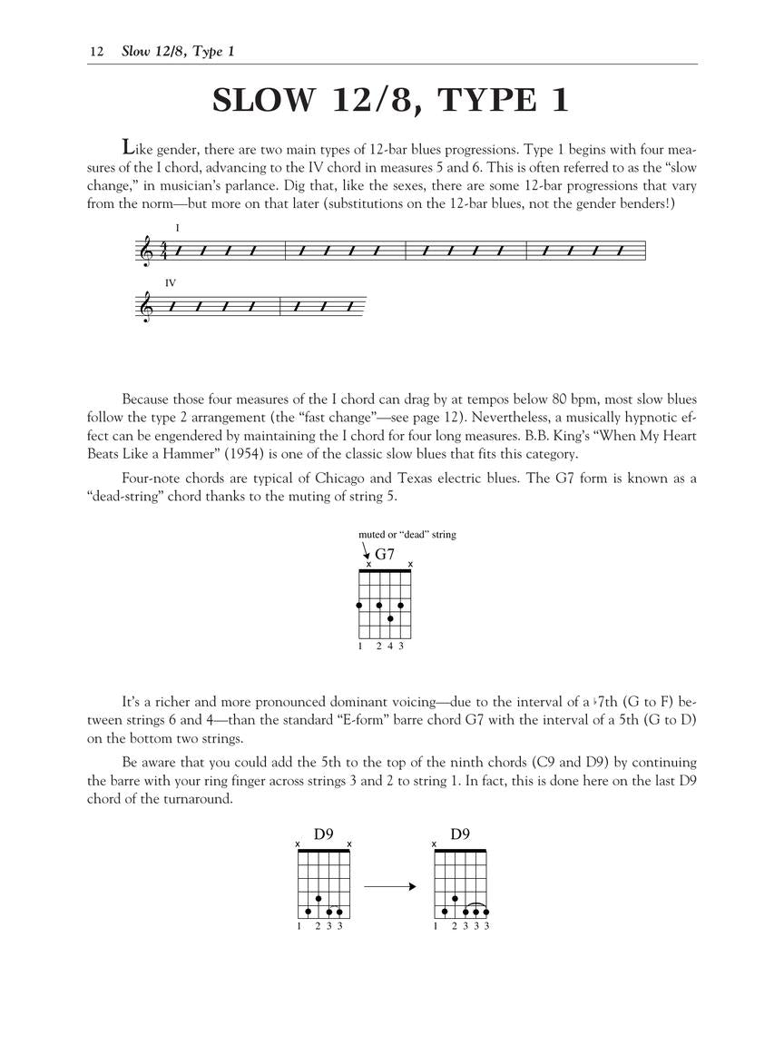 12 Bar Blues Complete Guide For Guitar Book/Ola