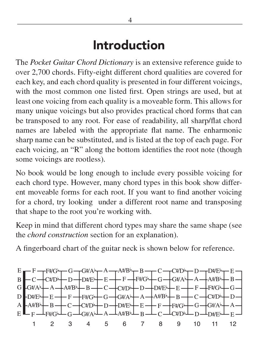 Hal Leonard - Pocket Guitar Chord Dictionary Book