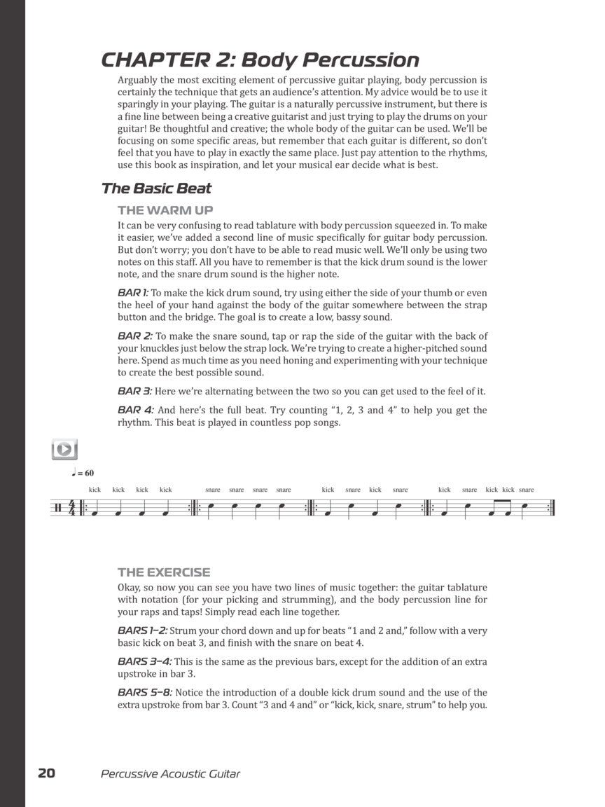 Percussive Acoustic Guitar Book/Olm