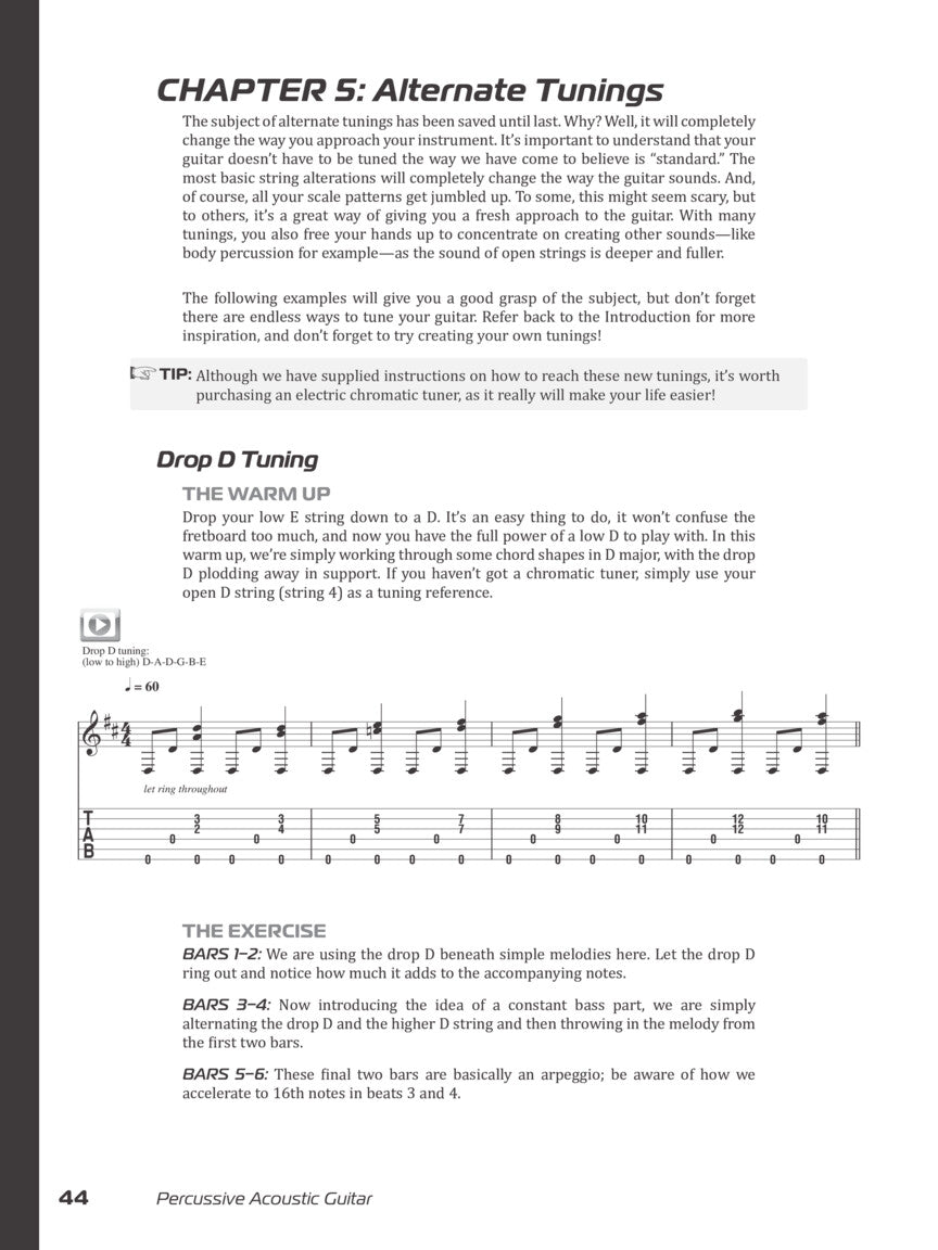 Percussive Acoustic Guitar Book/Olm