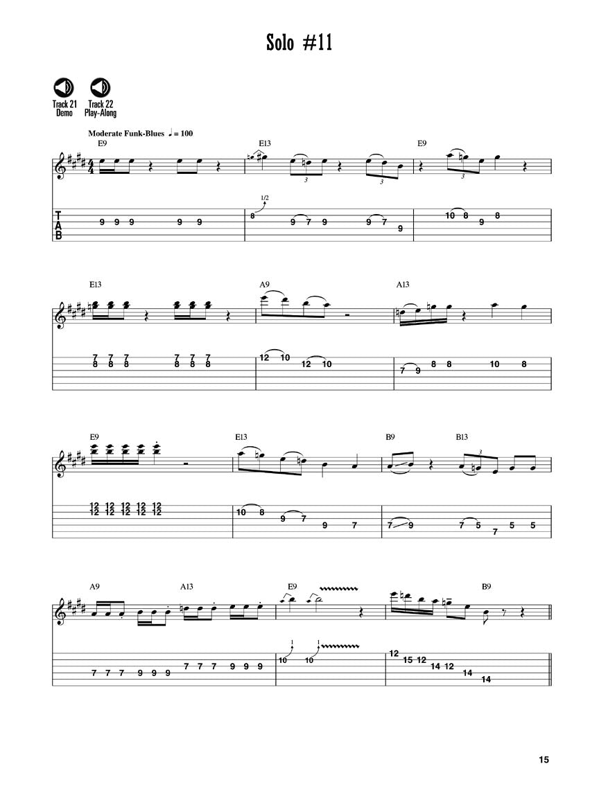 12 Bar Blues Solos For Guitar Book/Ola