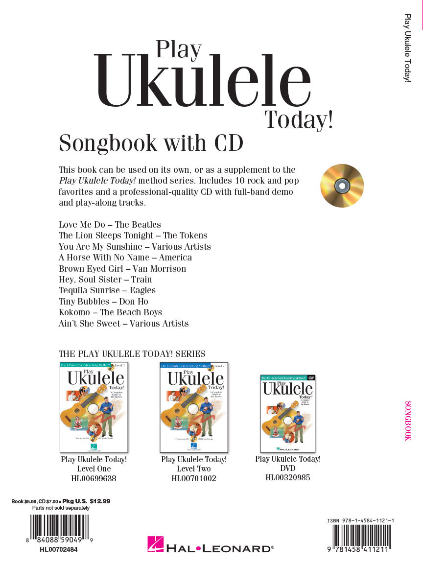 Play Ukulele Today- Songbook (Book/Ola) Guitar & Folk