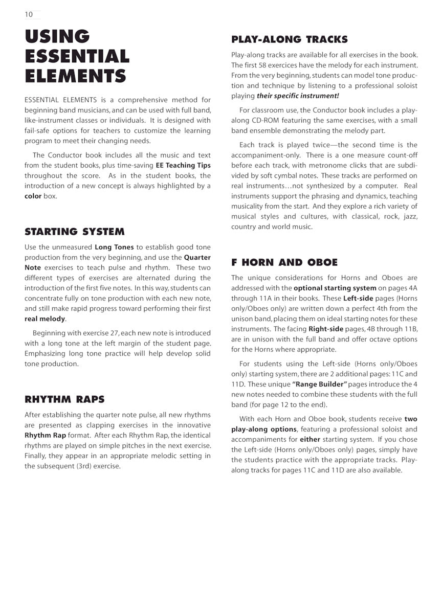 Essential Elements For Band - Conductor Book 1 (Book & EEi)