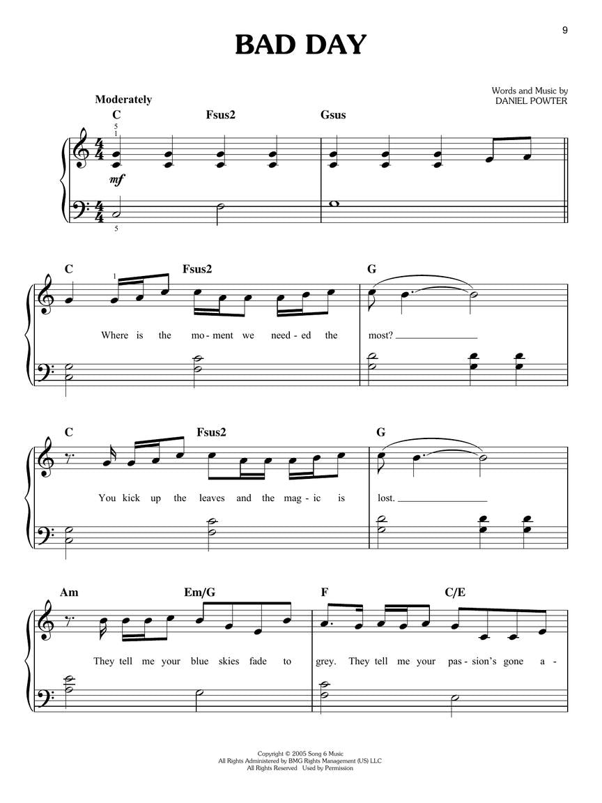 Pop Songs In Easy Keys - Easy Piano Book