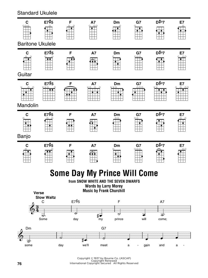 Disney Songs - Strum Together Book