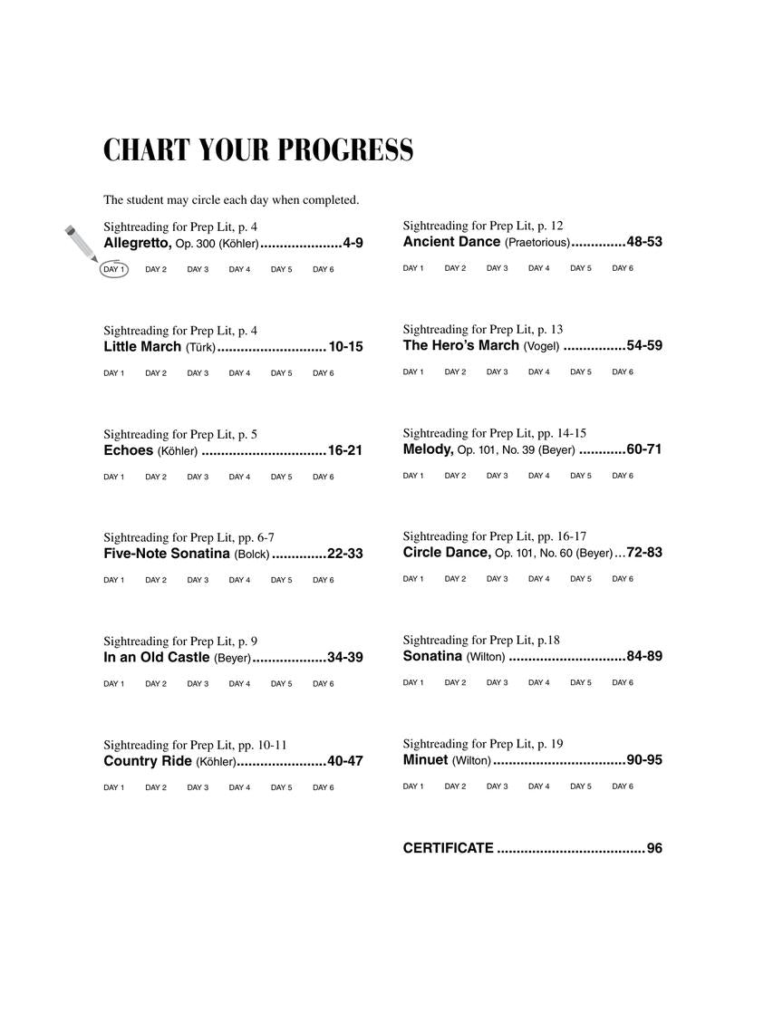 Faber - Preparatory Piano Sight Reading Book