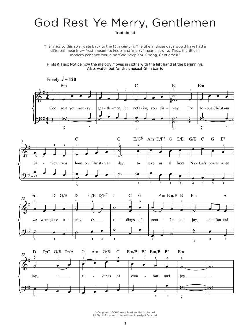 Christmas Carols - Really Easy Piano Songbook