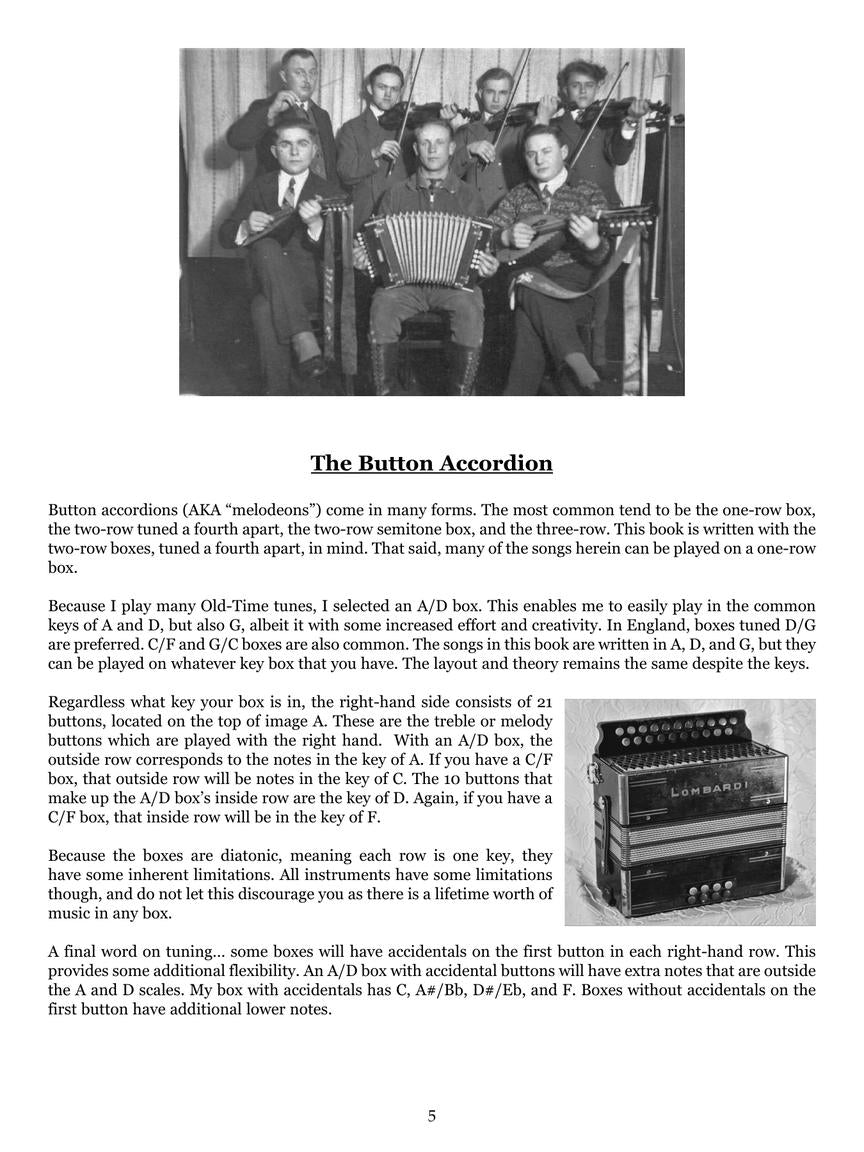 How to Play the Button Accordion & Song Book (Book/Ola)