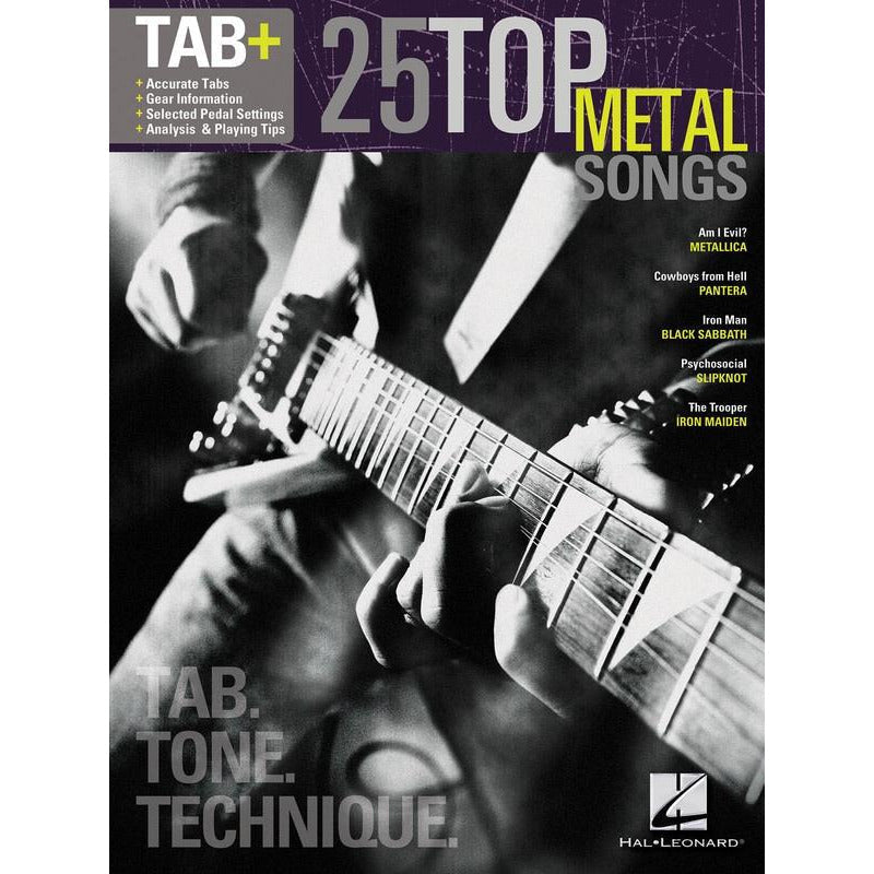 25 Top Metal Songs - Guitar Tab, Tone & Technique Book