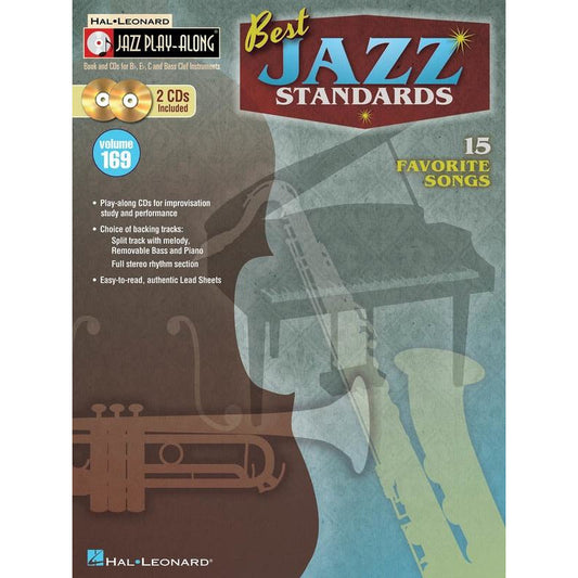 Best Jazz Standards Jazz Play Along Volume 169 Book/2Cd