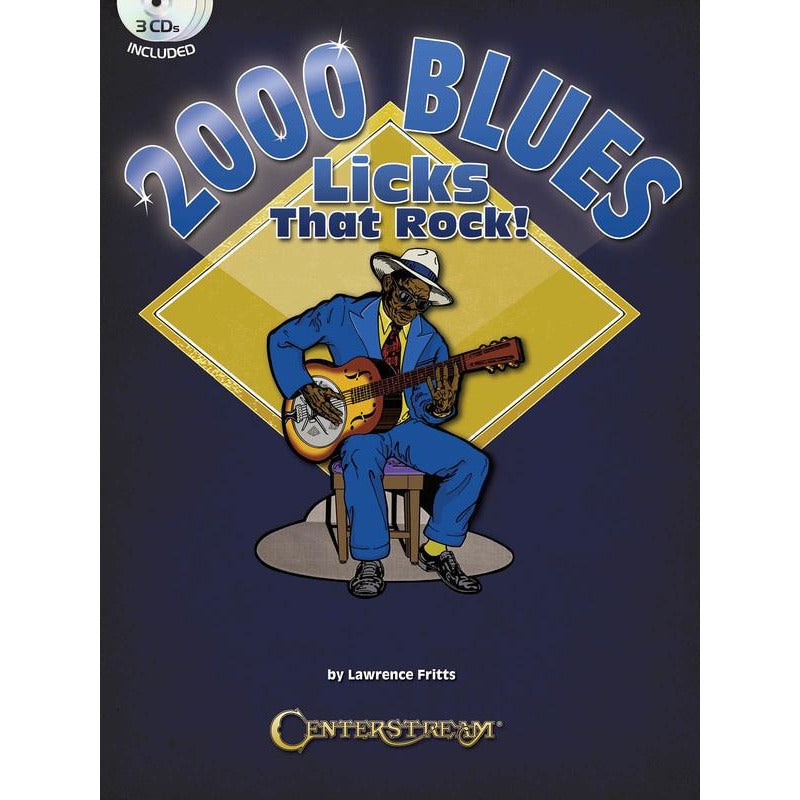 2000 Blues Licks That Rock Book/3Cd