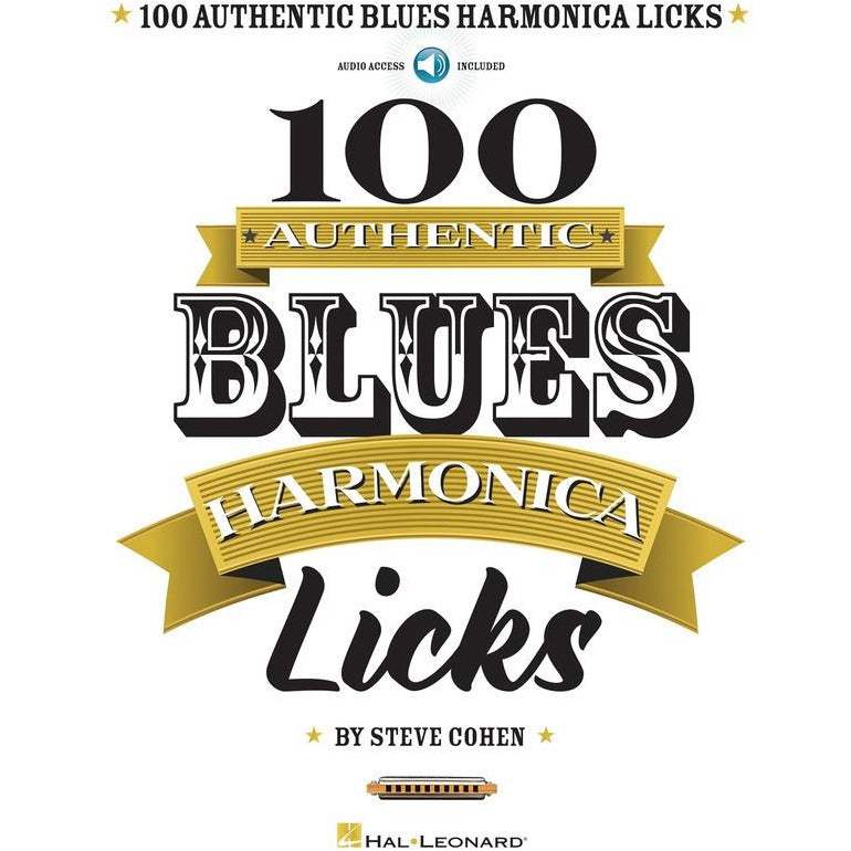 100 Authentic Blues Harmonica Licks Book/Ola