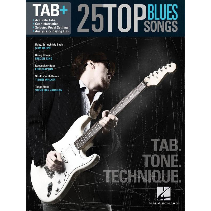 25 Top Blues Songs - Guitar Tab, Tone & Technique Book