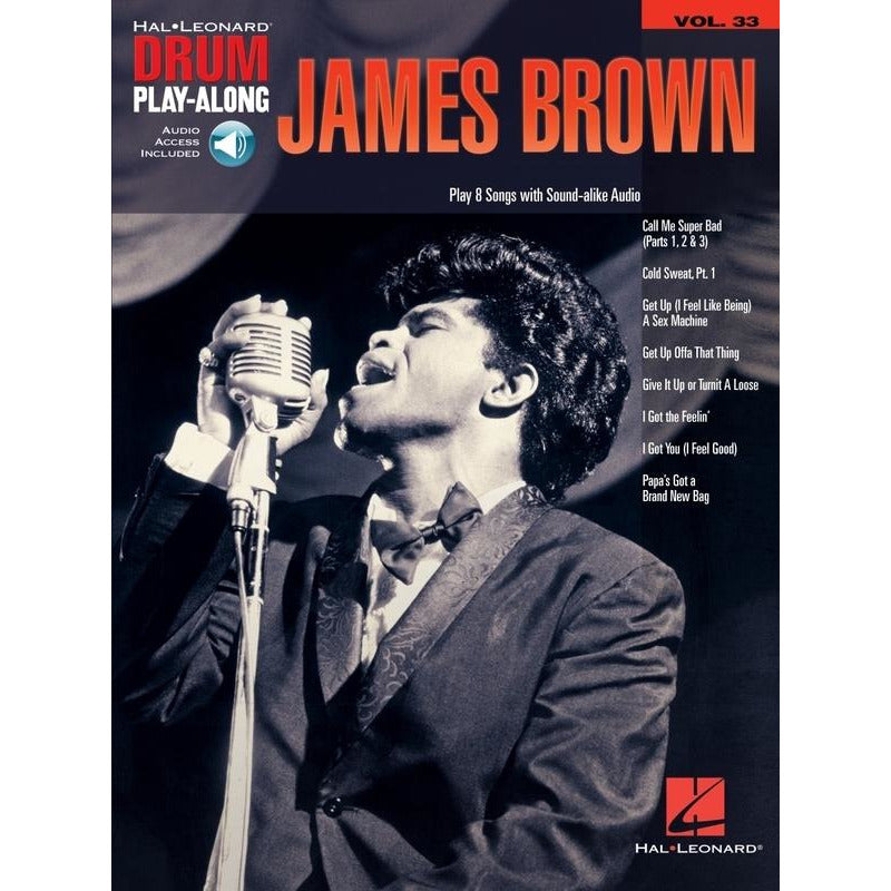 James Brown Drum Play Along V33 Bk/Cd