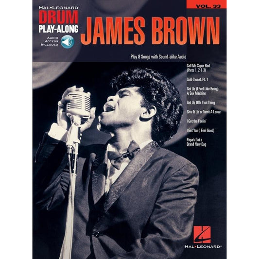 James Brown Drum Play Along V33 Bk/Cd