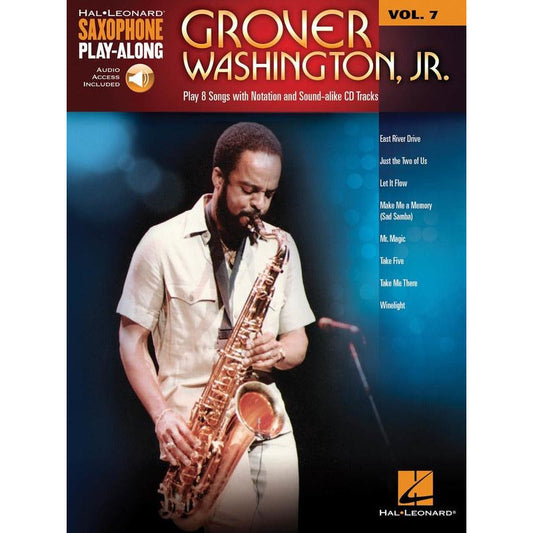 Grover Washington Jr Sax Play Along Volume 7 Book/Ola