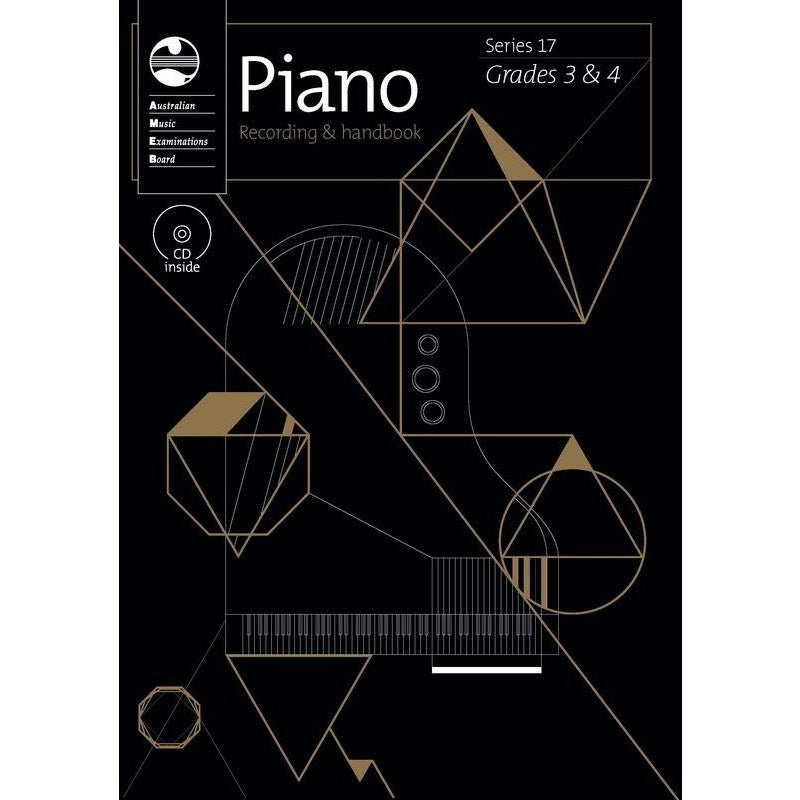 AMEB PIANO GRADE 3 TO 4 SERIES 17 CD REC HANDBOOK - Music2u