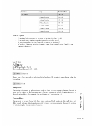 AMEB Violin Series 9 - Grade 6 Recording & Handbook