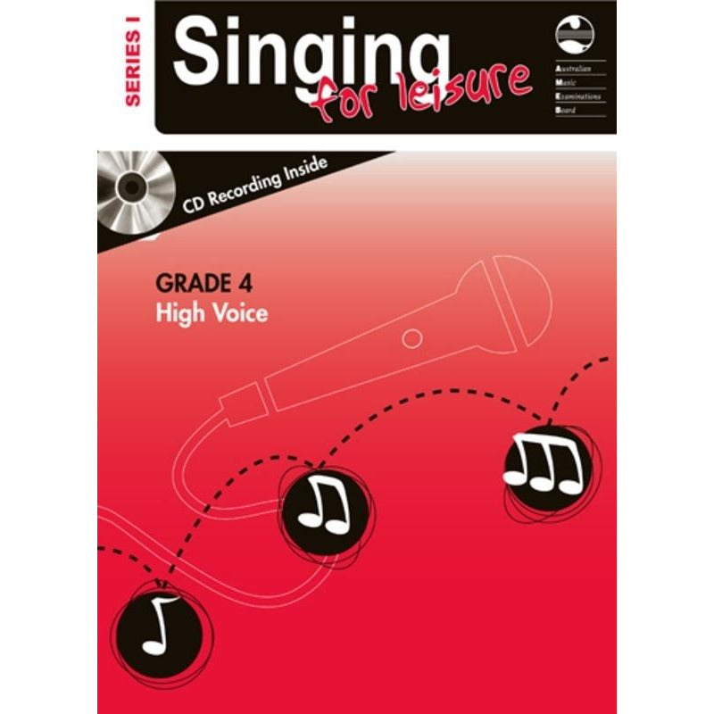 AMEB Singing For Leisure Series 1 - Grade 4 High Voice Book & Cd