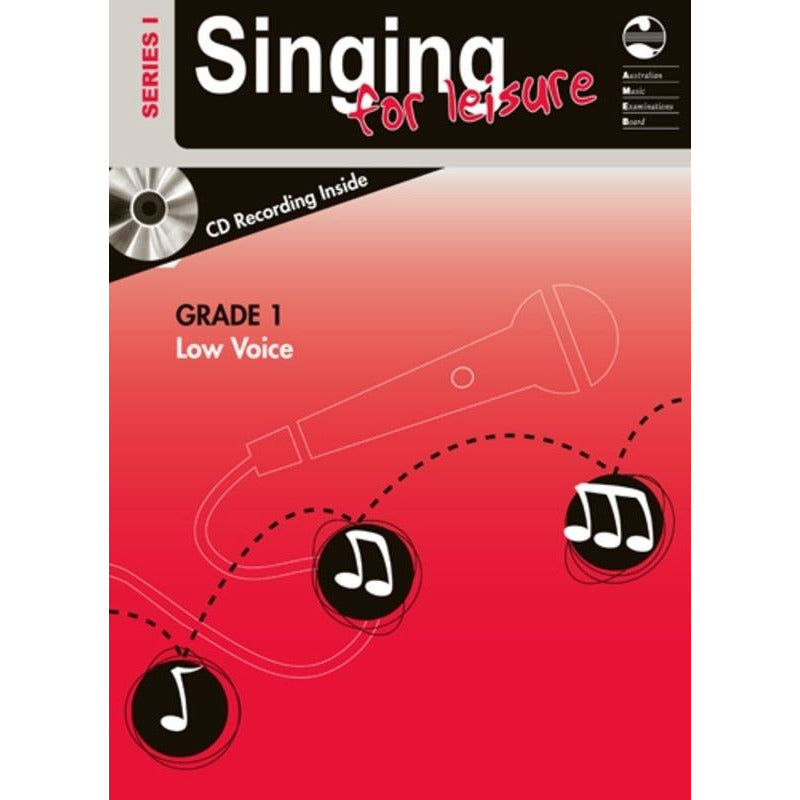 AMEB Singing For Leisure Series 1 - Grade 1 Low Voice Book/Cd