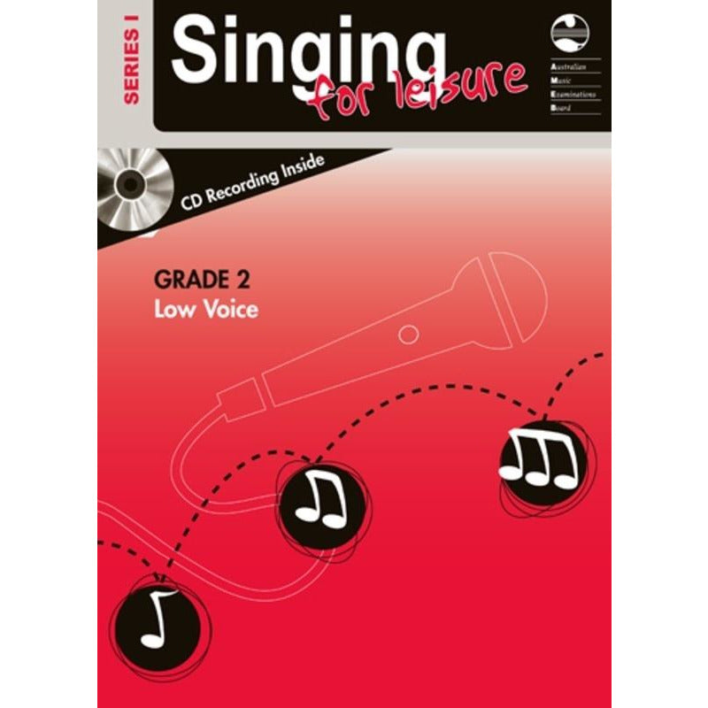 AMEB Singing For Leisure Series 1 - Grade 2 Low Voice Book/Cd