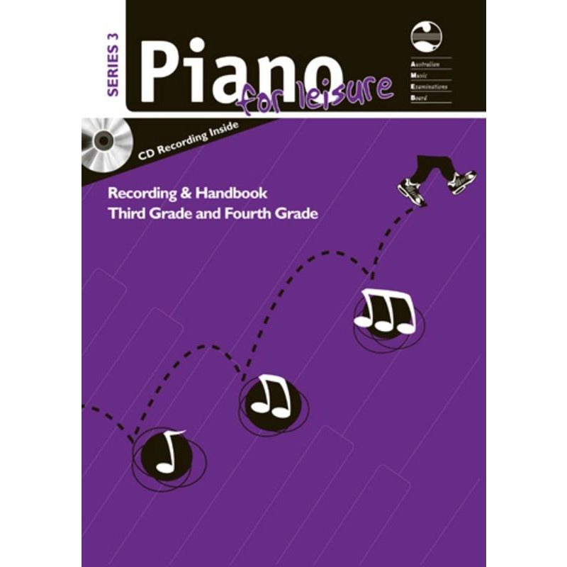 AMEB PIANO FOR LEISURE GR 3 TO 4 SERIES 3 CD/HANDBOOK - Music2u