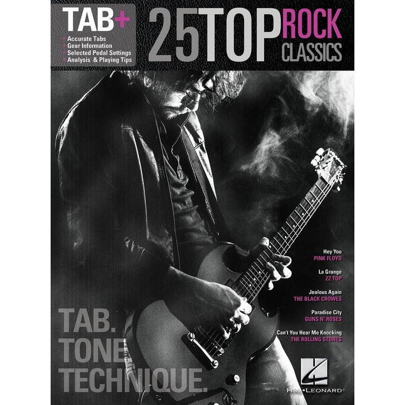 25 Top Rock Classics - Guitar Tab, Tone & Technique Book