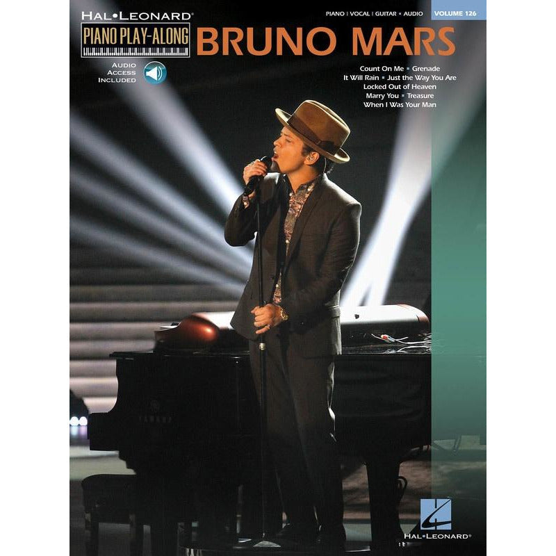 BRUNO MARS PIANO PLAYALONG V126 BK/CD - Music2u