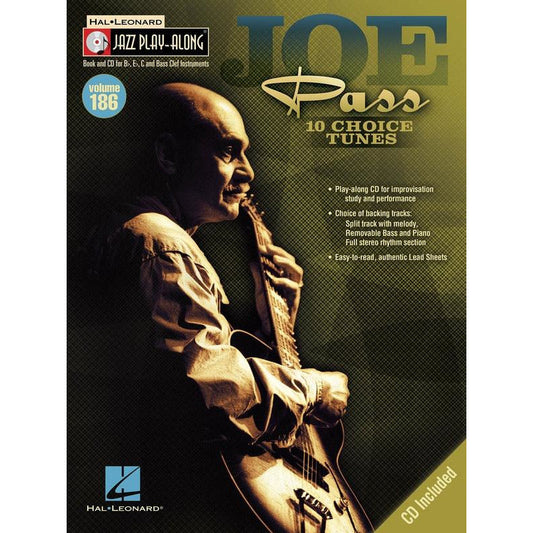 Joe Pass - Jazz Play Along Volume 186 Book/Cd