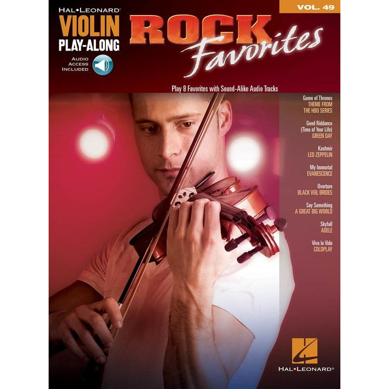 Rock Favorites Violin Play Along Volume 49 Book/Ola