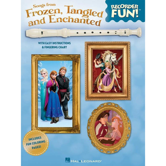 Songs From Frozen Tangled & Enchanted Recorder Book