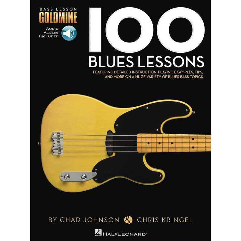 100 Blues Lessons Bass Guitar Goldmine Book/Ola