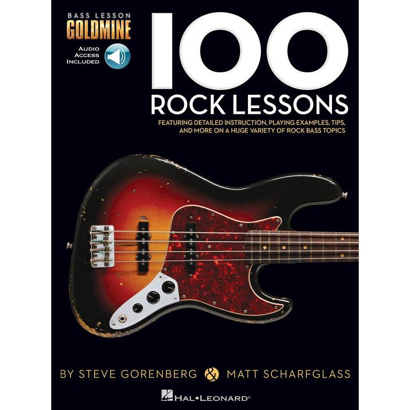 100 Rock Lessons Bass Goldmine Series Book/Ola