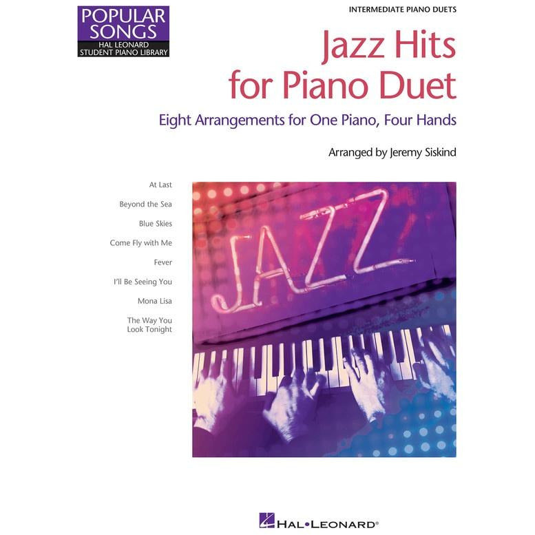 Jazz Hits For Piano Duet Book