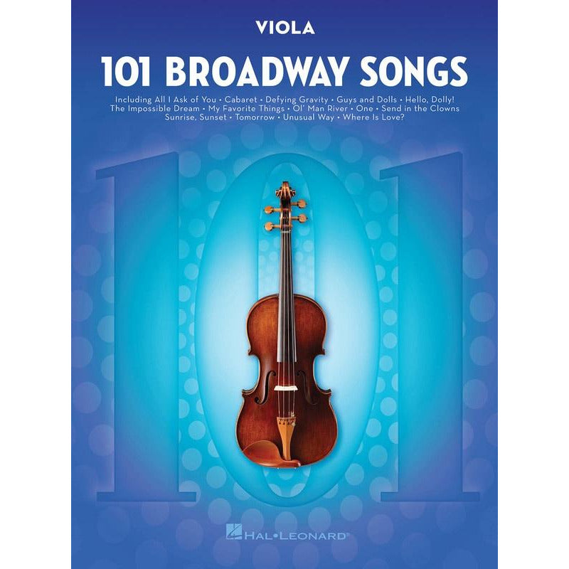 101 Broadway Songs For Viola Book