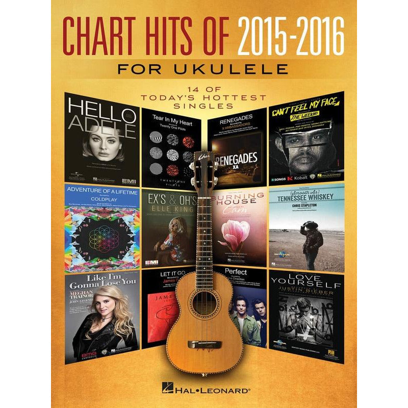 Chart Hits Of 2015-2016 For Ukulele