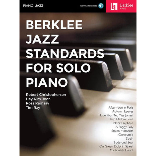 BERKLEE JAZZ STANDARDS FOR SOLO PIANO BK/OLA - Music2u