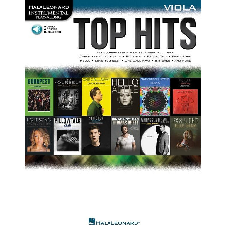 Top Hits Viola Play Along Book/Ola