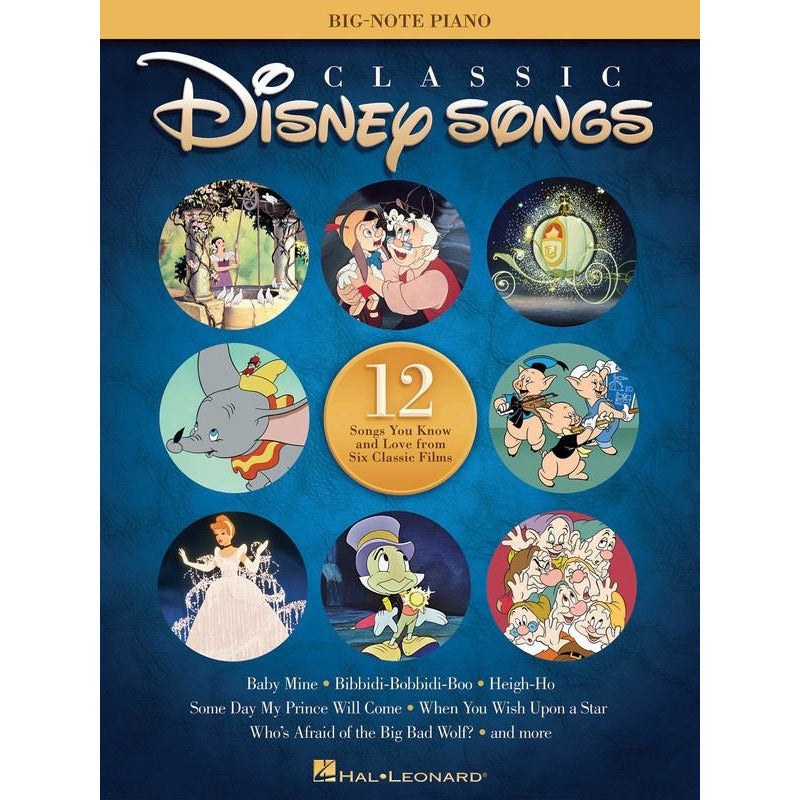 Classic Disney Songs Big Note Piano Book