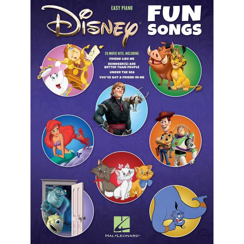 DISNEY FUN SONGS EASY PIANO - Music2u