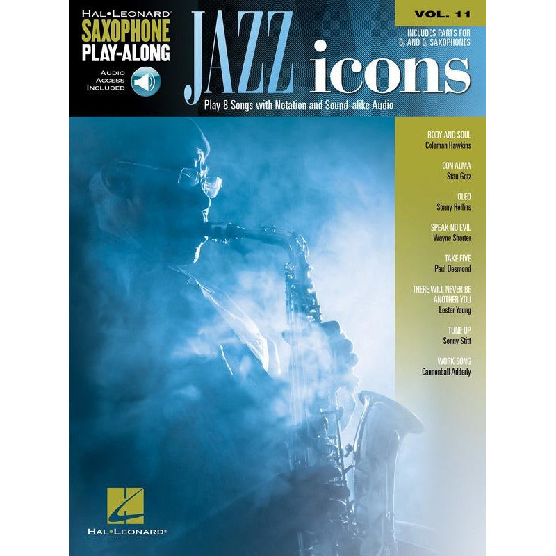 Jazz Icons Sax Playalong V11 Bk/Ola