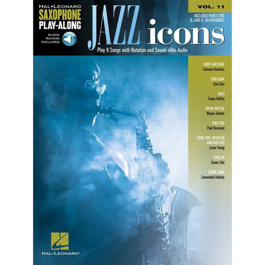 Jazz Icons Sax Playalong V11 Bk/Ola