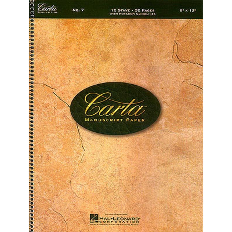 CARTA MANUSCRIPT BASIC 32PG 12ST SPIRAL - Music2u