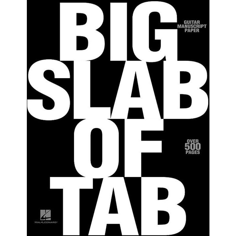 Big Slab Of Tab 512 Pages 8 Stave Book